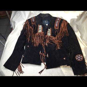 Echo Mountain Arturo Fringe Suede Jacket - 12